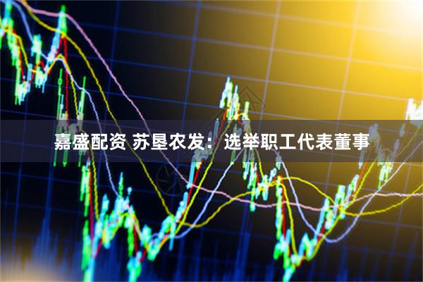 嘉盛配资 苏垦农发：选举职工代表董事